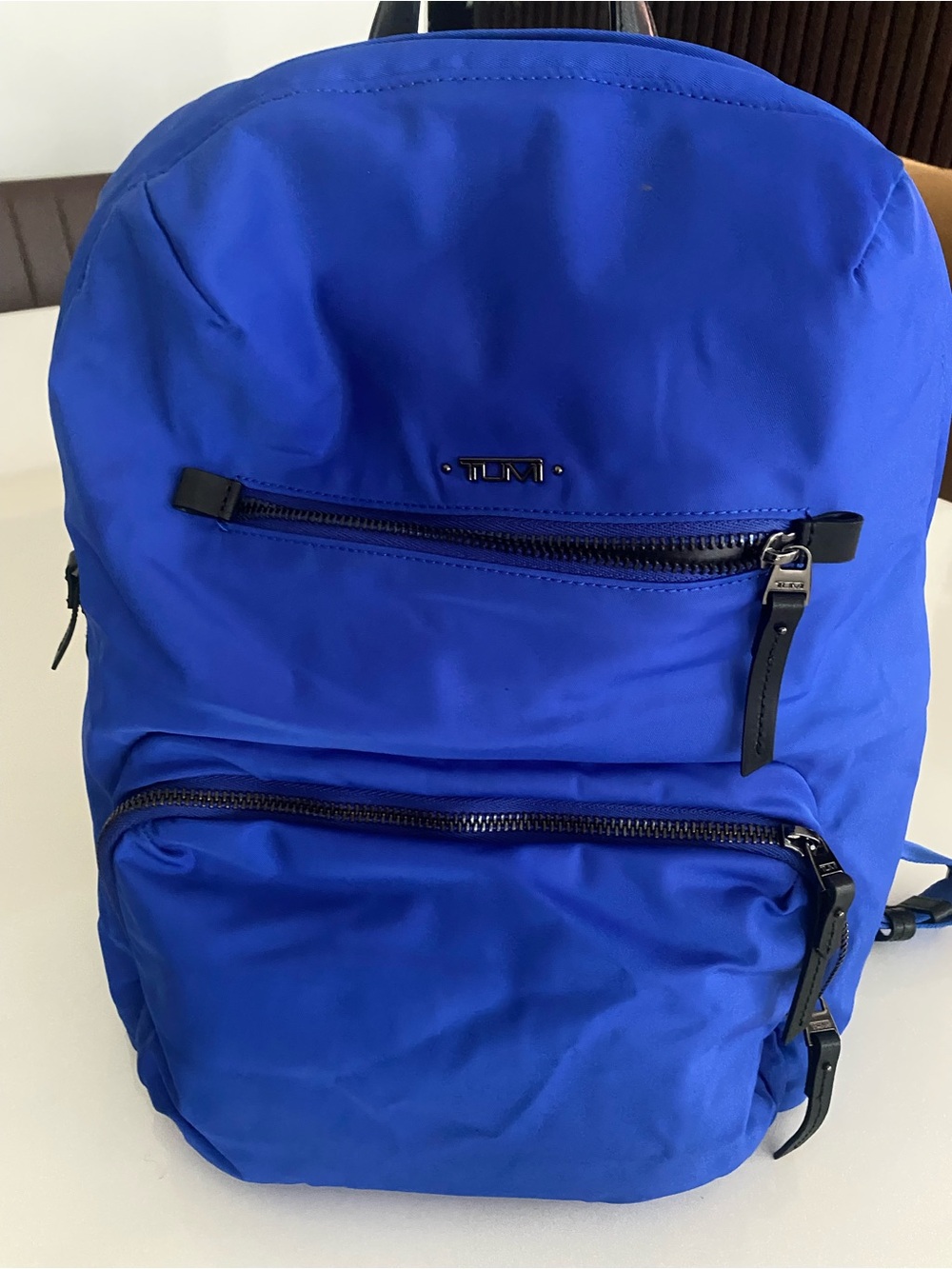 Tumi Electric Blue Nylon Backpack